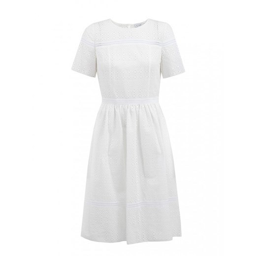 Sukienka L’AF biała z krótkimi rękawami 
