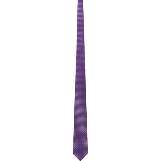 Krawat fioletowy BOSS Hugo w abstrakcyjnym wzorze 