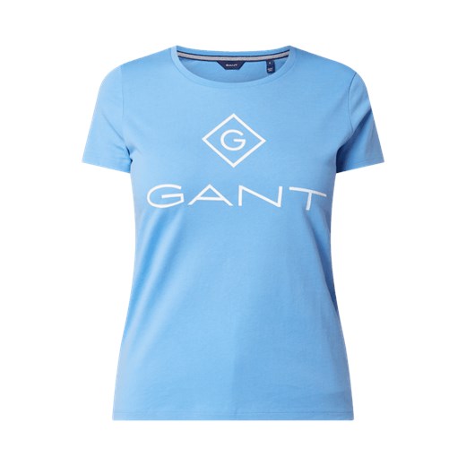 T-shirt z bawełny z nadrukiem z logo  Gant S Peek&Cloppenburg 