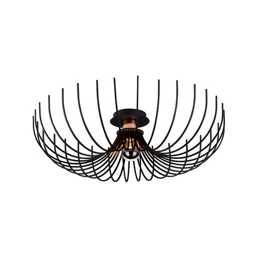 Lampa sufitowa "Aspendos" w kolorze czarnym - Ø 56 cm Opviq  OneSize wyprzedaż Limango Polska 