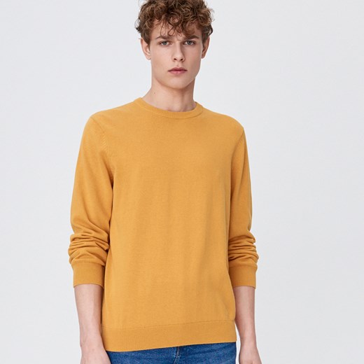 Sweter męski Sinsay żółty 