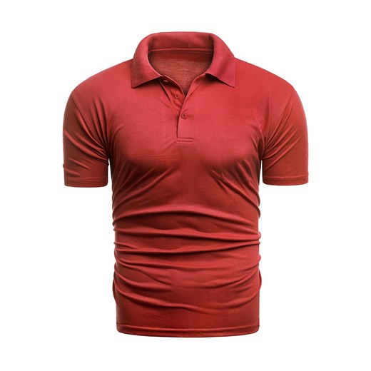 koszulka polo Eutex - czerwona ze sklepu Risardi w kategorii T-shirty męskie - zdjęcie 85401468