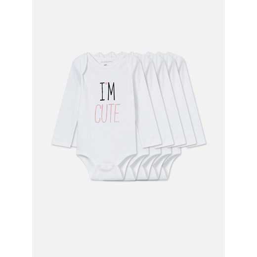 Sinsay odzież dla niemowląt biała 