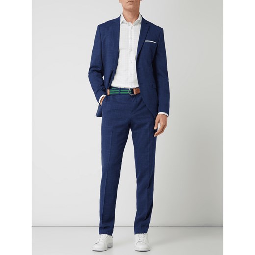 Spodnie do garnituru o kroju slim fit z dodatkiem lnu model ‘Oasis’ Selected Homme  102 Peek&Cloppenburg 