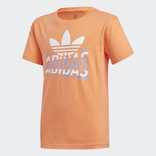 Bluzka dziewczęca Adidas pomarańczowy 