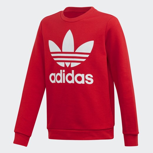 Bluza dziewczęca czerwona Adidas 