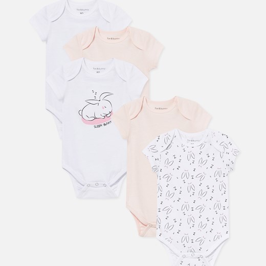 Odzież dla niemowląt różowa Sinsay w nadruki 