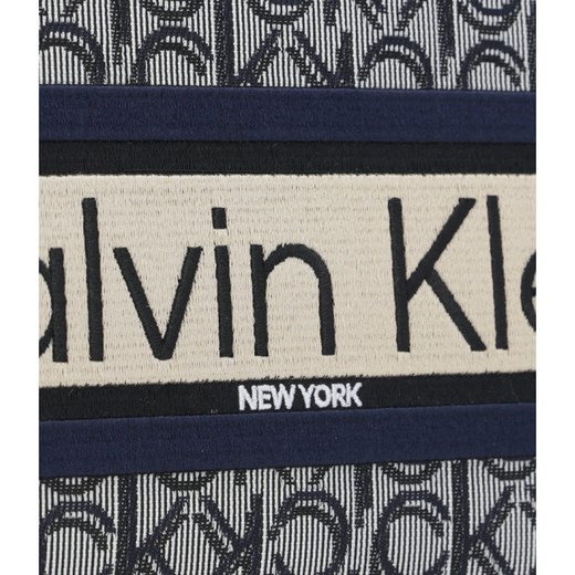 Shopper bag Calvin Klein bez dodatków z nadrukiem 