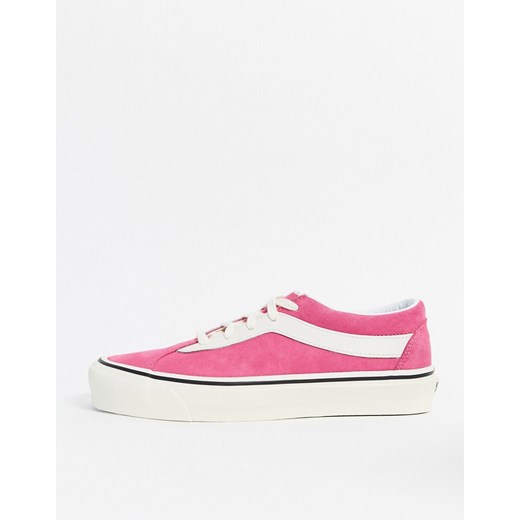 Vans – UA Bold NI – Biało-różowe zamszowe buty sportowe-Różowy