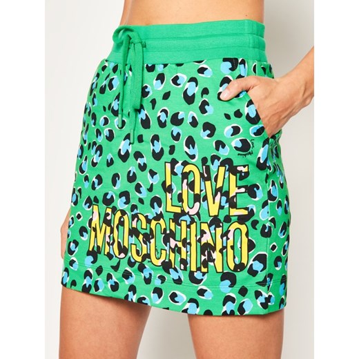 Spódnica Love Moschino mini w zwierzęce wzory 