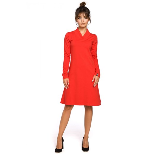 B044 sukienka czerwona ze sklepu Świat Bielizny w kategorii Sukienki - zdjęcie 85516726