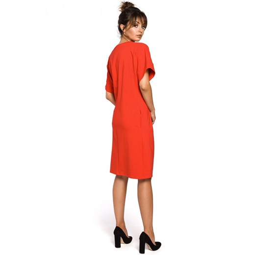B045 sukienka czerwona  Be 2XL/3XL Świat Bielizny