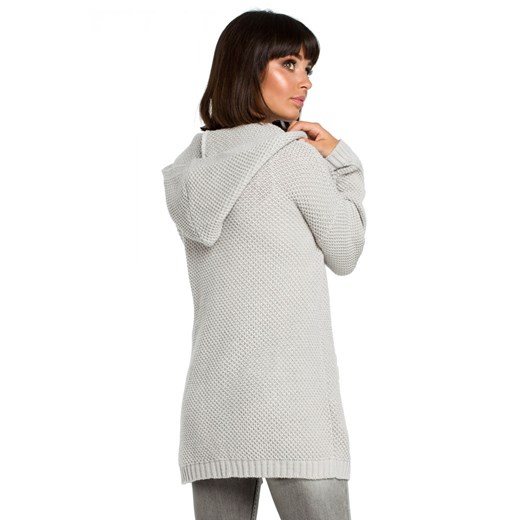 Sweter damski Be Knit wełniany z kapturem 