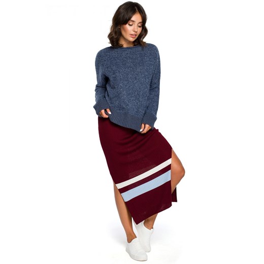 Sweter damski Be Knit z okrągłym dekoltem 