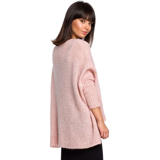 Sweter damski różowy Be Knit 