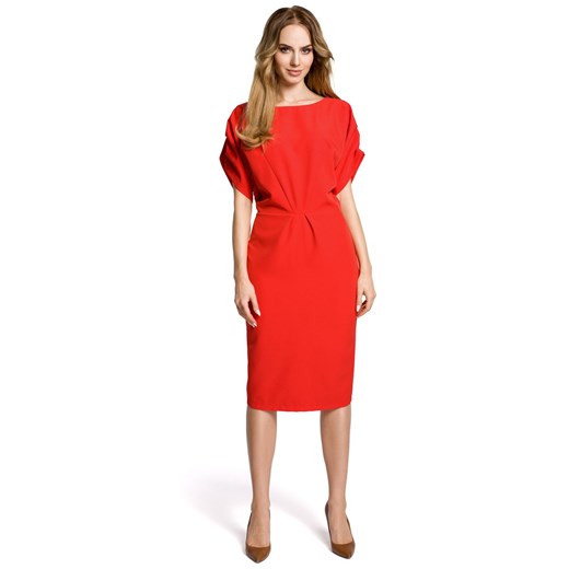 M364 Sukienka  czerwona ze sklepu Świat Bielizny w kategorii Sukienki - zdjęcie 85529347