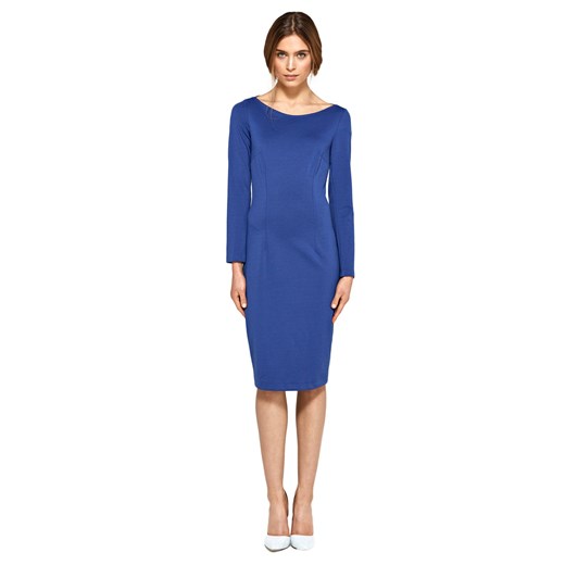 Dzianinowa sukienka - niebieski - S95 Nife  S (36) Świat Bielizny