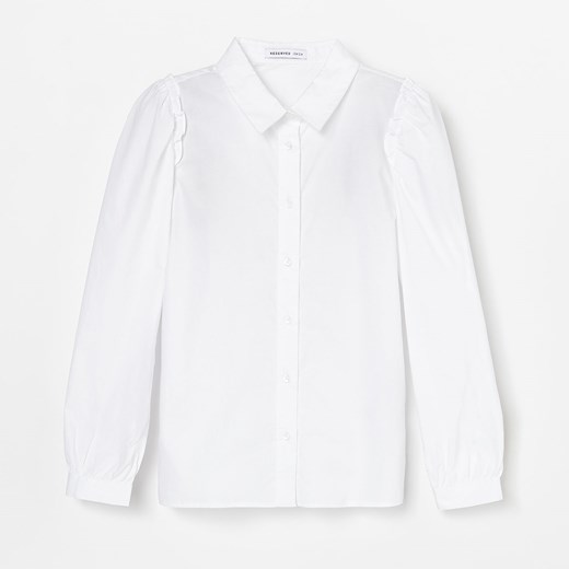 Koszula dziewczęca biała Reserved na wiosnę 