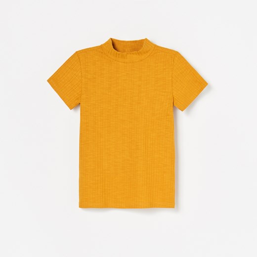 Żółty t-shirt chłopięce Reserved z krótkimi rękawami 