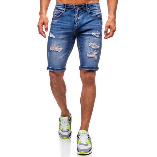 Spodenki męskie Denley jeansowe bez wzorów 
