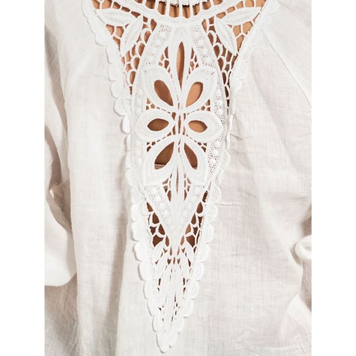 Le Monde du Lin Lniana bluzka &quot;Barcelona&quot; w kolorze białym