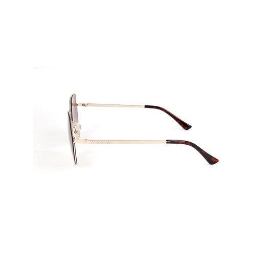 Damskie okulary przeciwsłoneczne w kolorze złoto-brązowym