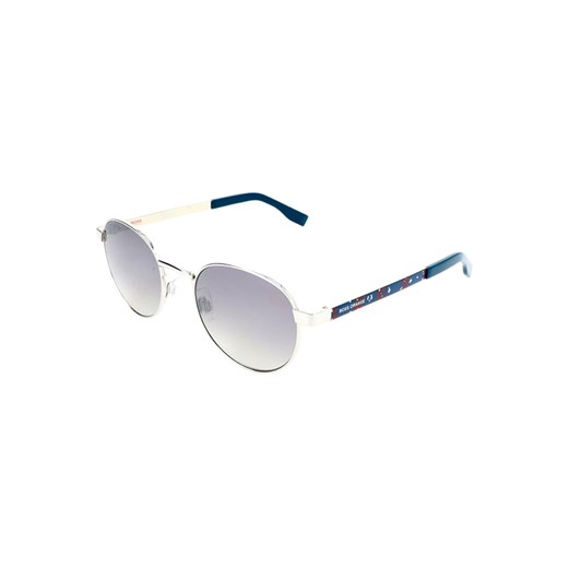 Damskie okulary przeciwsłoneczne w kolorze biało-niebiesko-szarym