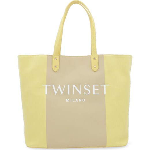 Shopper bag Twinset bez dodatków młodzieżowa na ramię 