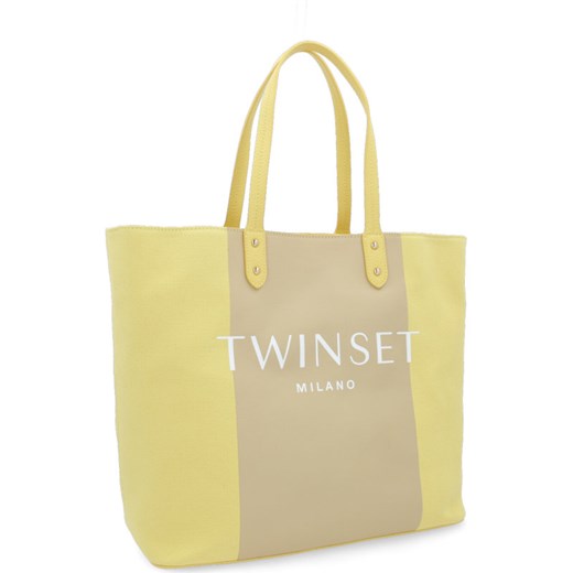 Shopper bag Twinset bez dodatków matowa młodzieżowa 
