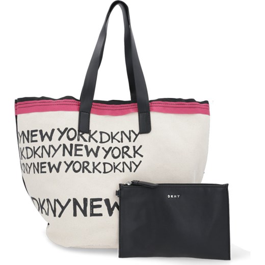 DKNY shopper bag młodzieżowa na ramię duża 