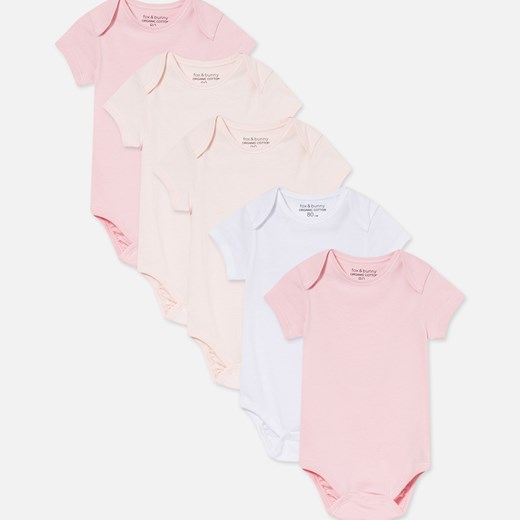 Różowa odzież dla niemowląt Sinsay dla dziewczynki 