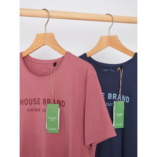 T-shirt męski House na wiosnę z krótkim rękawem 