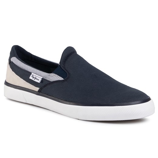 Tenisówki PEPE JEANS - Kenton Slip On PMS30603 Navy 595 45 eobuwie.pl