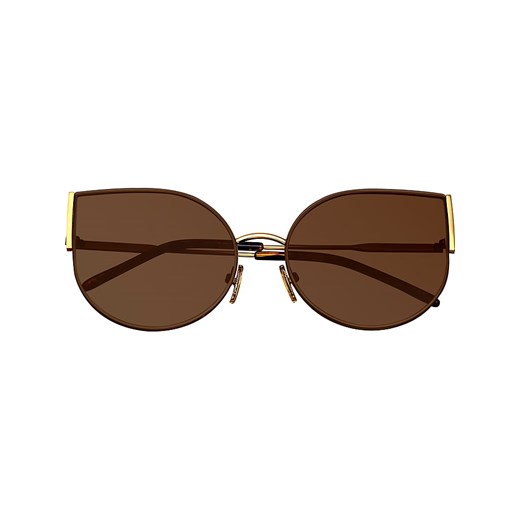 Damskie okulary przeciwsłoneczne "Logan" w kolorze brązowo-złotym