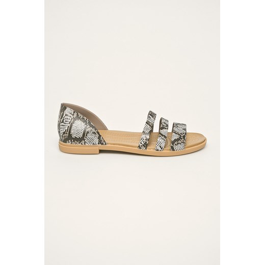Sandały damskie Crocs casual wiosenne z gumy bez obcasa płaskie 