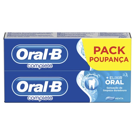 Oral-B Complete Toothpaste płyn do płukania jamy ustnej + wybielanie 75ml zestaw 2 sztuki 2017