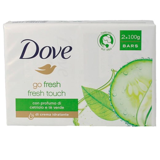 Dove Go Fresh Mydło ogórkowo-zielona 2x100g