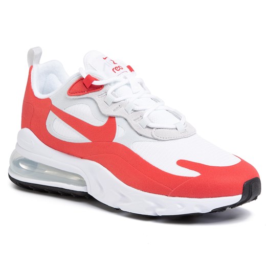 Buty NIKE - Air Max 270 React CW2625 100 White/University Red   45 eobuwie.pl