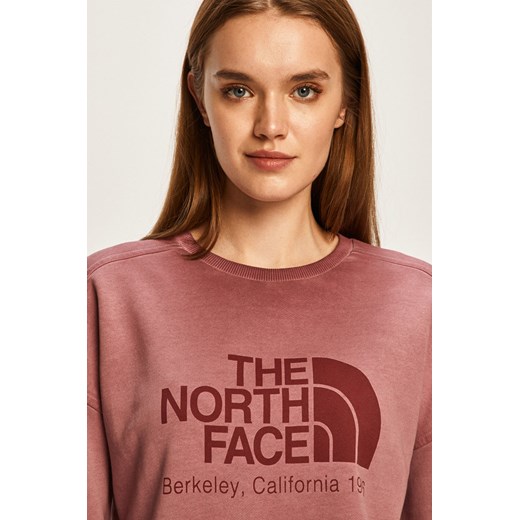 Bluza damska The North Face krótka różowa z dzianiny 