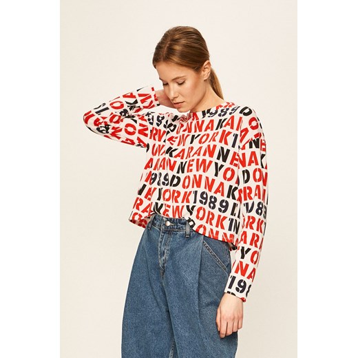 Bluza damska DKNY krótka z napisami 