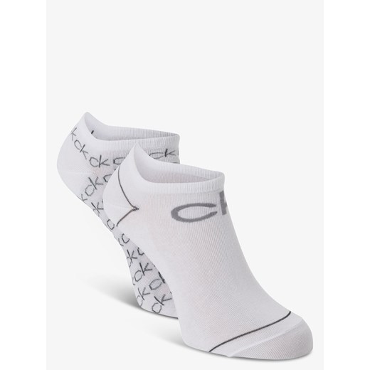 Calvin Klein Damskie skarpety do obuwia sportowego pakowane po 2 szt. Kobiety Bawełna biały wzorzysty ze sklepu vangraaf w kategorii Skarpetki damskie - zdjęcie 85909535