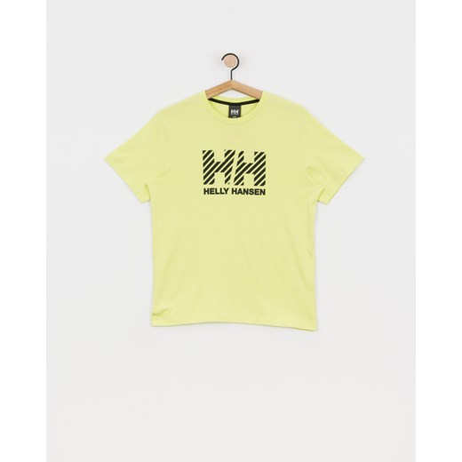 T-shirt męski Helly Hansen młodzieżowy z napisami z krótkimi rękawami 