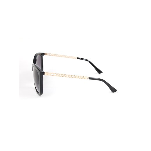 Damskie okulary przeciwsłoneczne w kolorze czarno-złoto-fioletowym