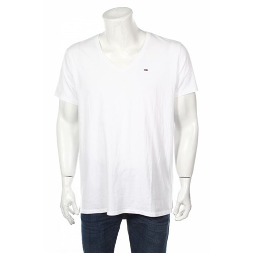 T-shirt męski biały Tommy Hilfiger na wiosnę 