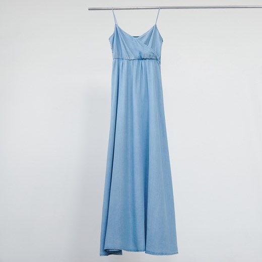 Reserved - Długa denimowa sukienka - Niebieski  Reserved 42 