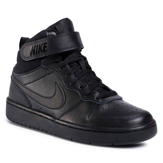 Buty NIKE - Court Borough Mid 2 (GS) CD7782 001 Black/Black/Black   37.5 eobuwie.pl
