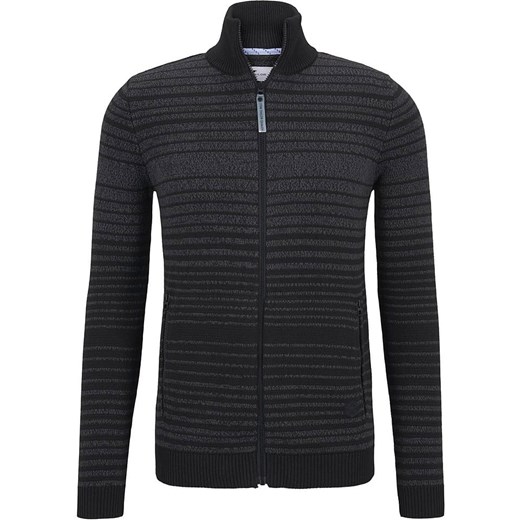 Sweter rozpinany w kolorze szaro-czarnym Tom Tailor  XL okazja Limango Polska 