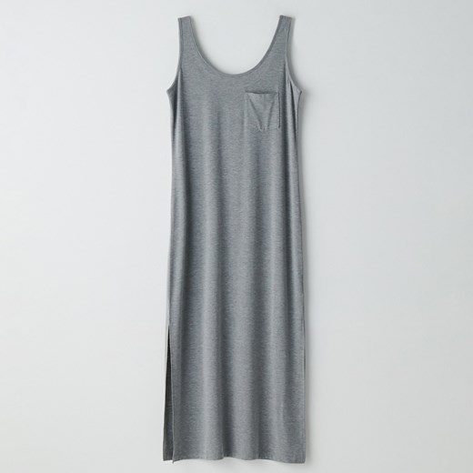 Cropp - Dzianinowa sukienka maxi - Szary Cropp XL