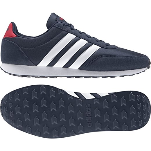 Buty sportowe męskie Adidas z gumy na jesień sznurowane 