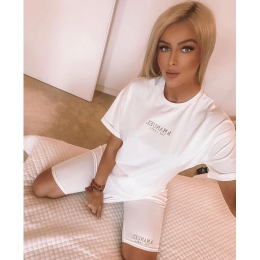KOMPLET KOLARKI T-SHIRT LA MANUEL ECRU M/L Yasmin Boutique